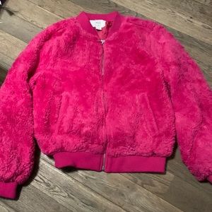 Iris pink fur jacket. AA968